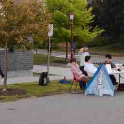 We setup our table at the corner of STEM, right next to CBY