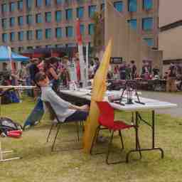 One of our members leans back in a chair