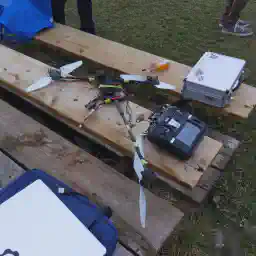 Accident après un vol d'essai VTOL