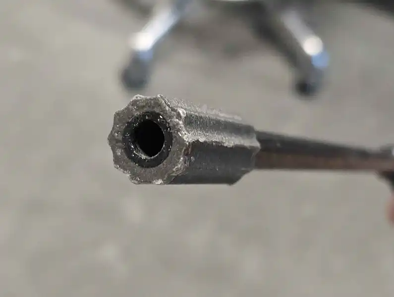 Our 3d printed Spline glued to a carbon bar