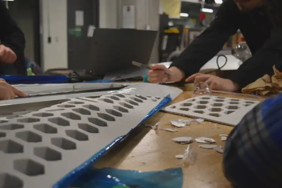 Constructing the aircraft in the JMTS workshop