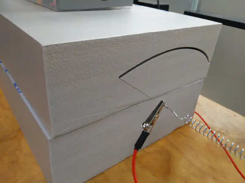 Fabricating the wing using a CNC hot wire cutter