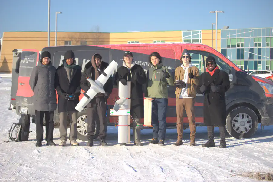 Team Photo before a test-flight